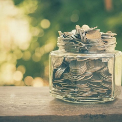 Jar full of money